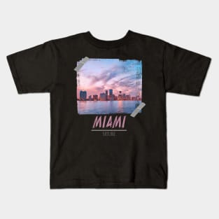 miami city tape photography Kids T-Shirt